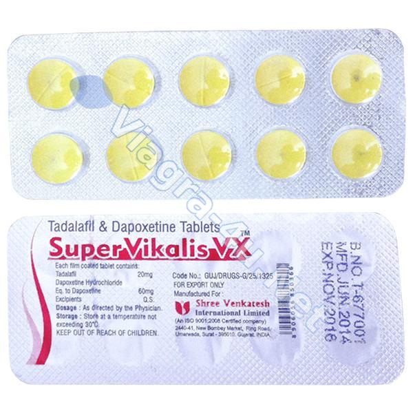 Super Vikalis VX (Tadalafil + Dapoxetina)