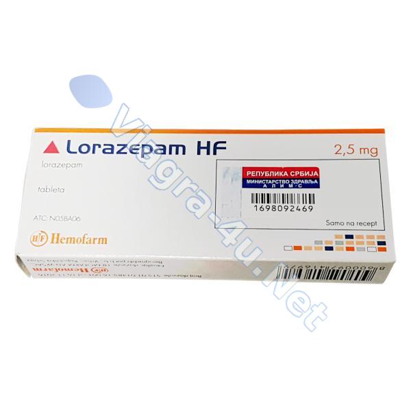 Lorazépam HF 2.5mg